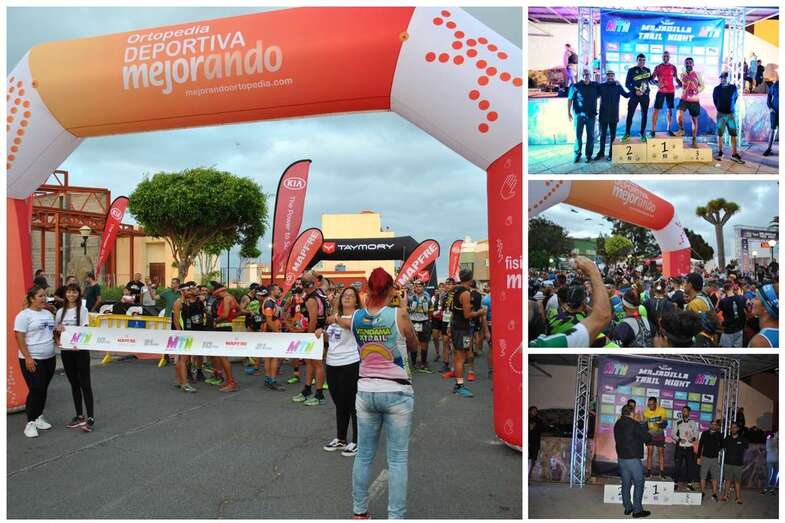 Collage de imágenes de la carrera (Foto TA)